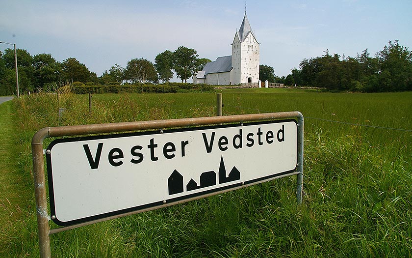 Kerk van Vester Vedsted. Foto: Foto Fitis
