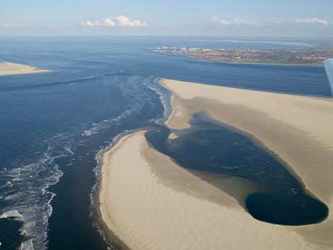 Baai in Noorderhaaks vanuit de lucht (Foto: www.fotofitis.nl)