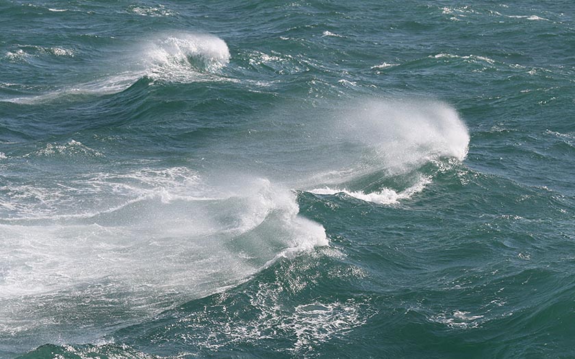 Golven op de Noordzee